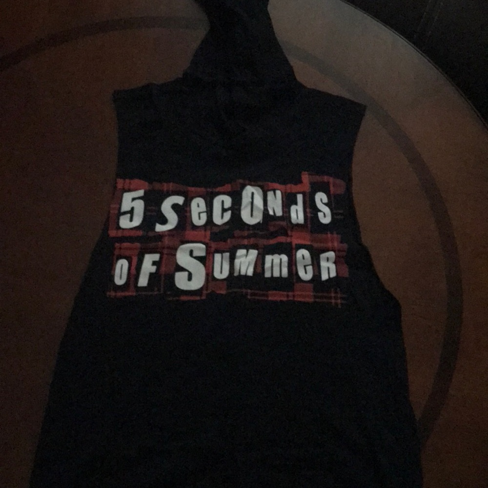 5 seconds of summer muscle hoodie top